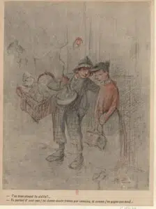 A typical 'poulbot', a street urchin from Montmartre.