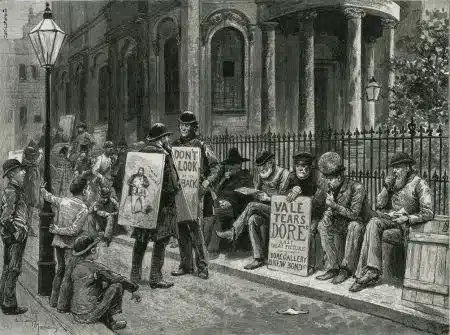 Sandwich-men by Gustave Doré