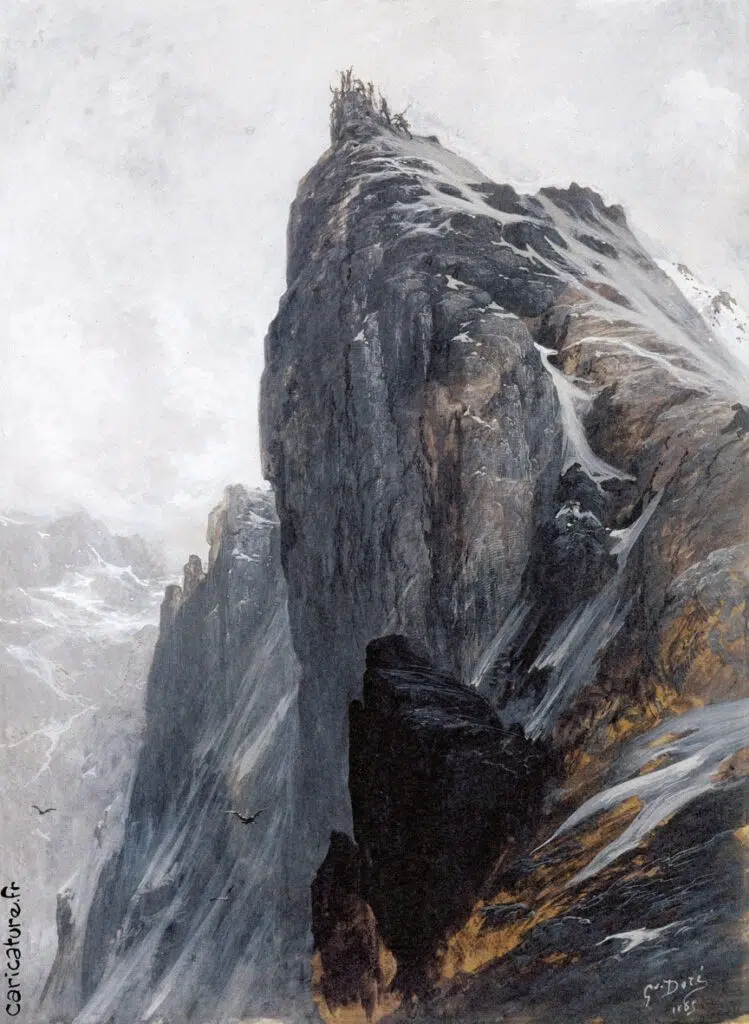 The Ascent of the Matterhorn by Gustave Doré