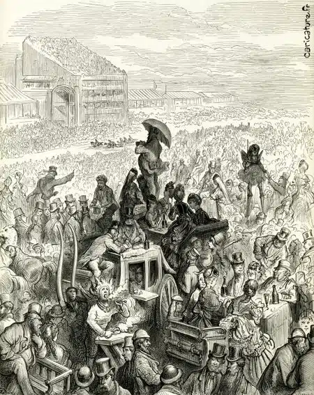The Derby at Lunch by Gustave Doré
