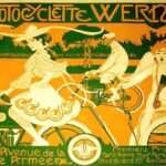 Werner Motorcycles (advertising poster). Produced in 1905. Design by Auguste Roubille.