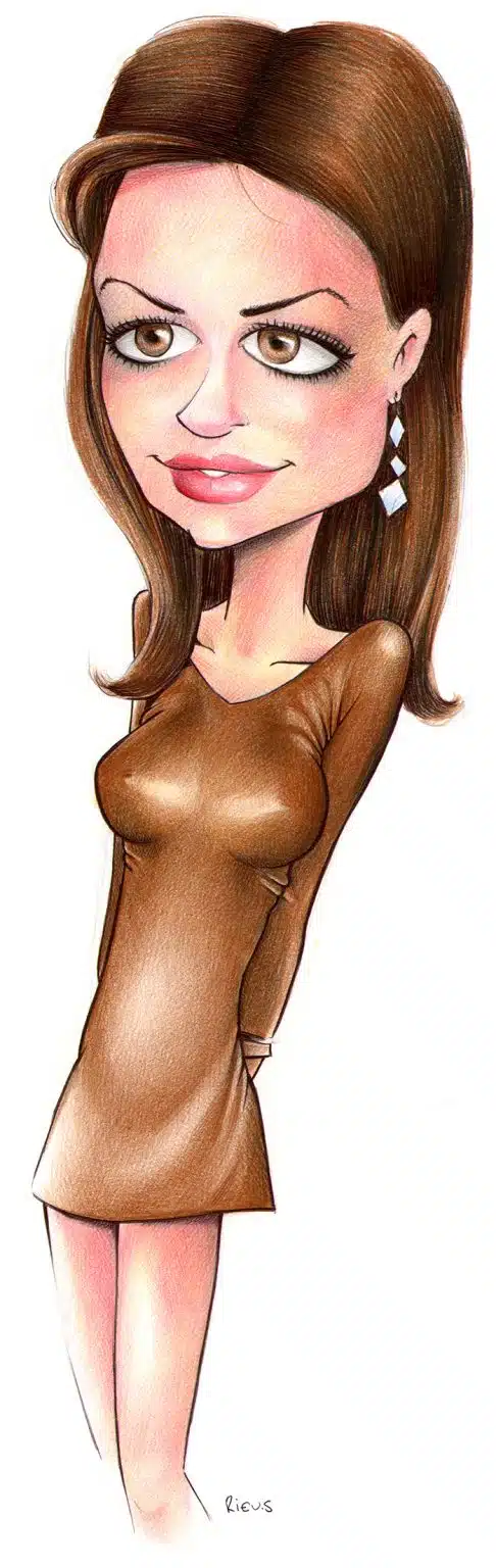 Caricature d'Anne Hathaway