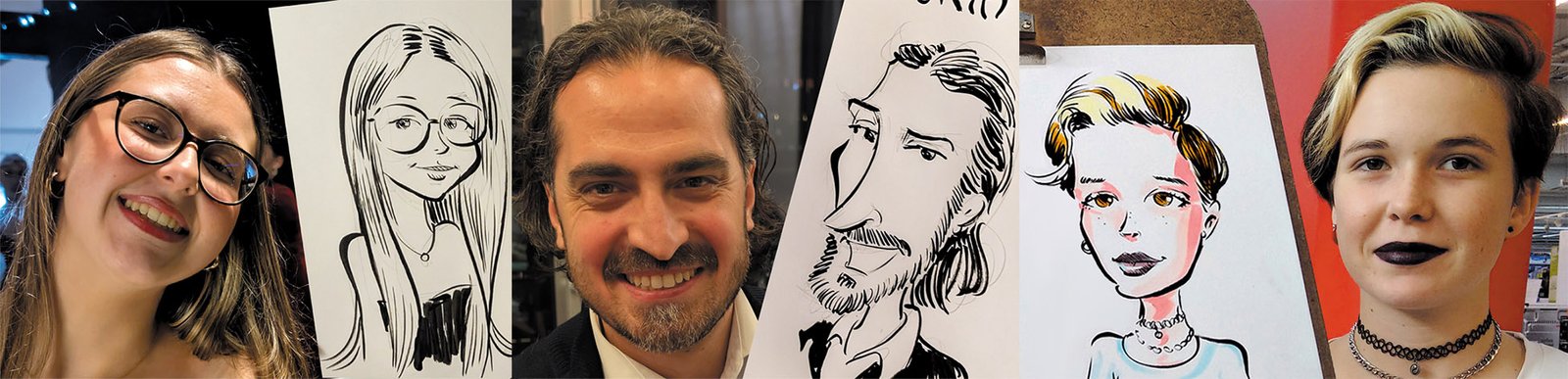 Exemples de caricatures sur objet