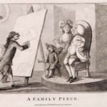 A Long Minuet as Danced at Bath. By Henry William Bunbury (1782).