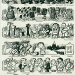 Continuation of Caran d'Ache's drawing published in La Vie Heureuse in 1902.