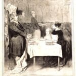 Strangers in Paris. What's called dining at a restaurant. A satire on actual tourist experiences.