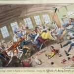 An Interesting Scene on board an East Indiaman showing the Effects of a Heavy Lurch