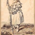 Drawing by Ghezzi depicting the society of his time with a confident stroke.