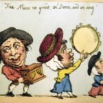 Part of a series of prints depicting Lilliputians.