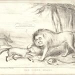 The Lion's Share (1838). A lithograph cleverly using animal imagery to comment on politicians.
