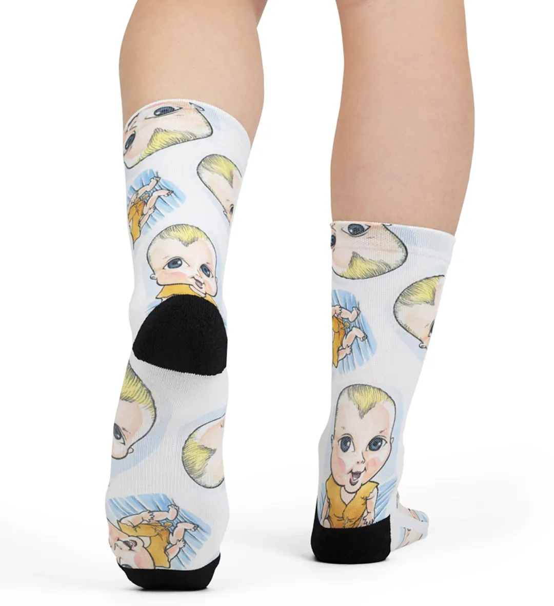 Premium knit caricature socks