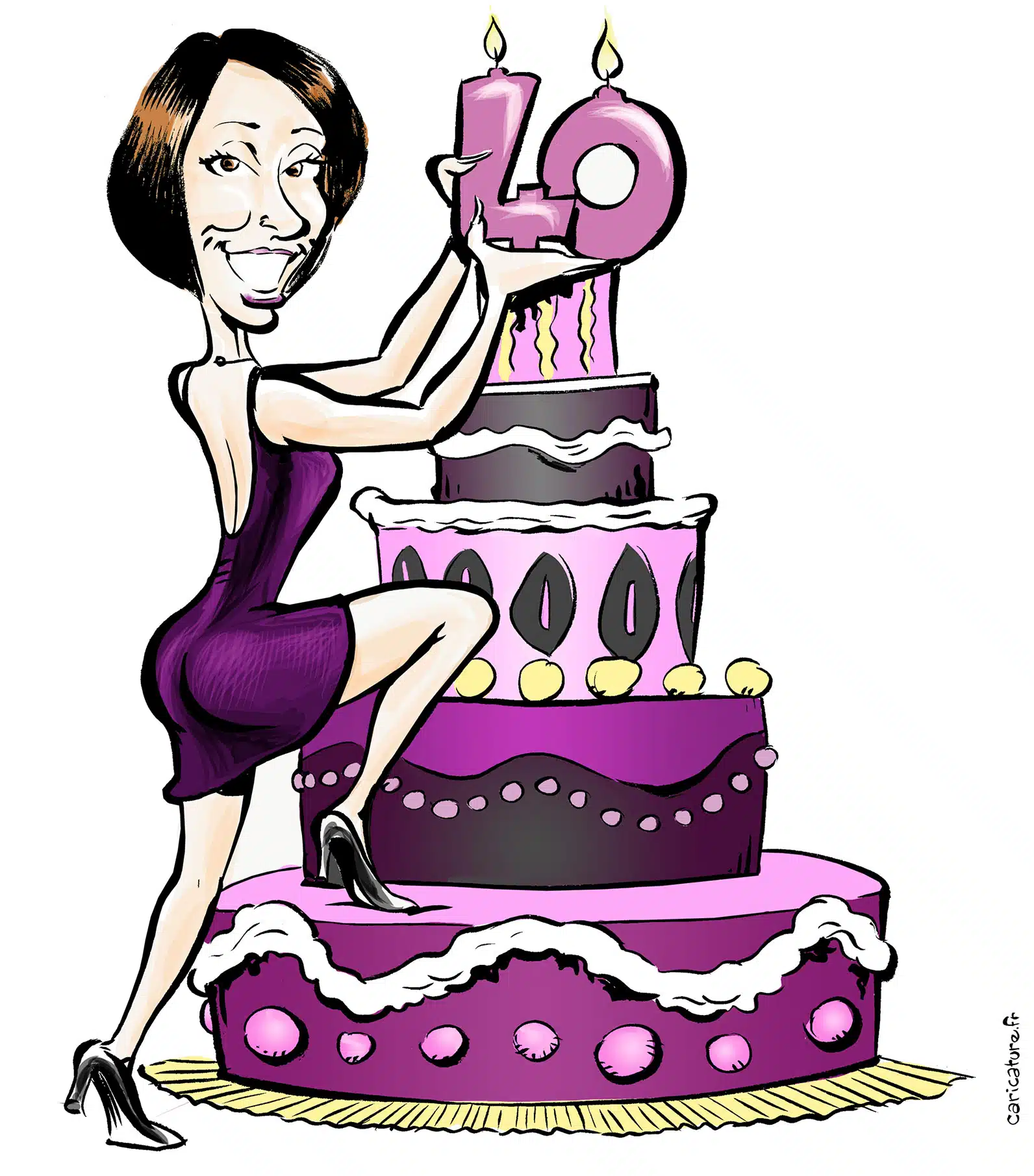 Anniversary caricature gift