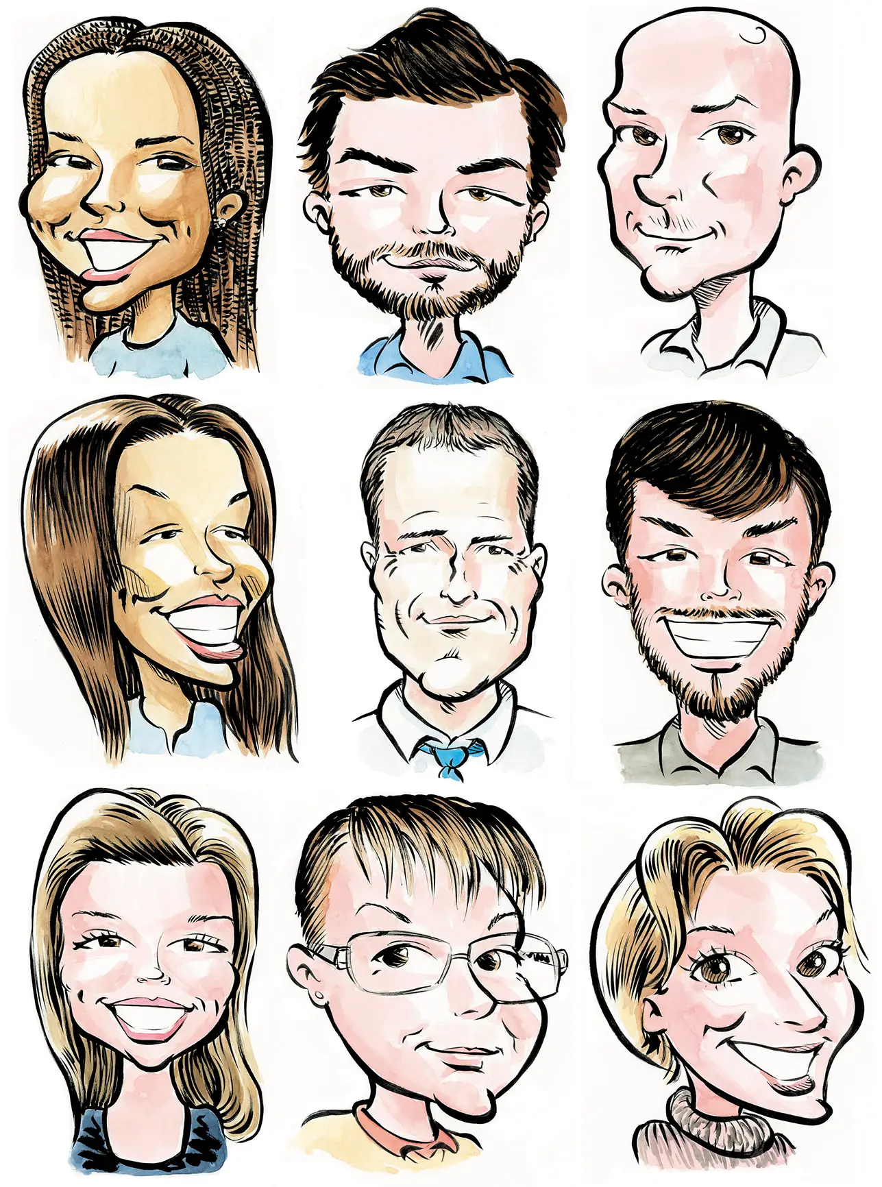 Caricature examples