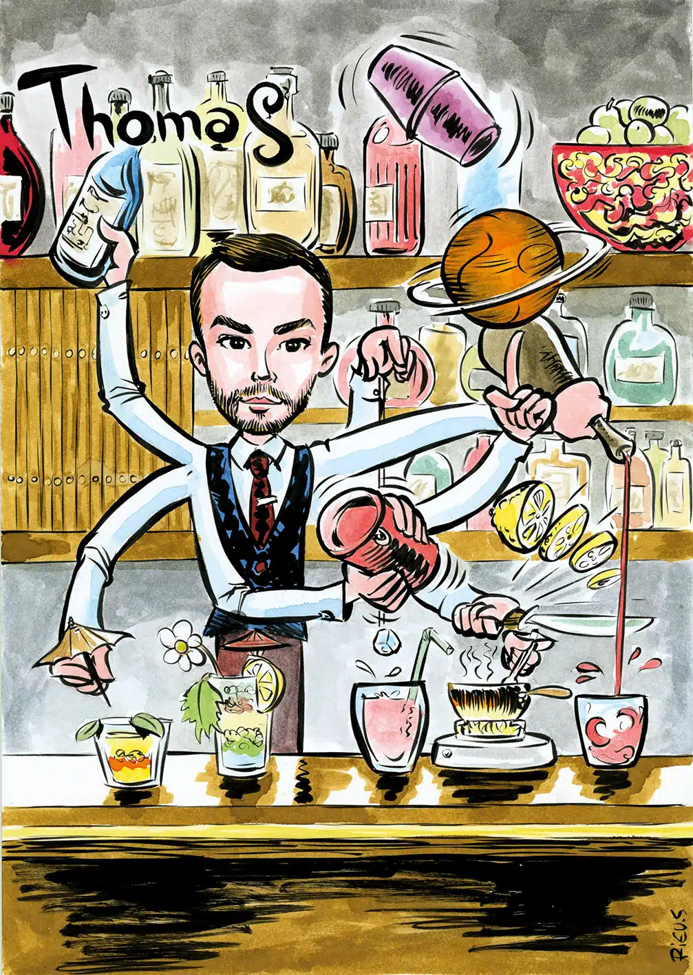 Barista staff portrait