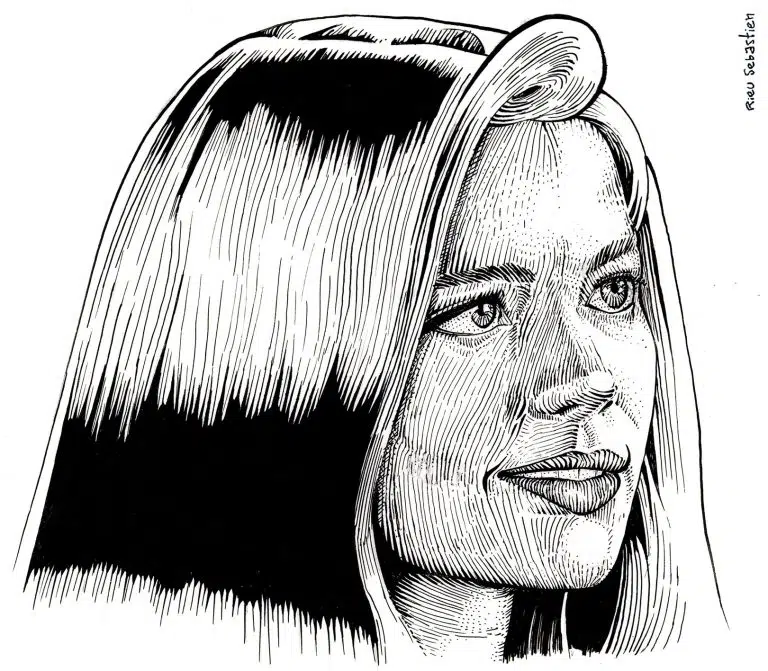Realistic portrait Denise Richards by Sébastien Rieu