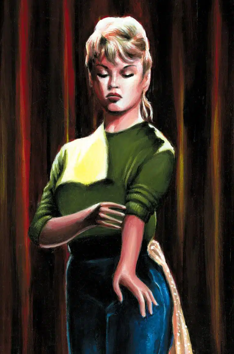 Second painting of Brigitte Bardot by Sébastien Rieu