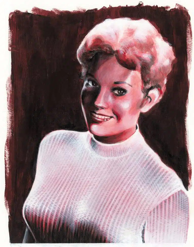 Painting of Kim Novak by Sébastien Rieu